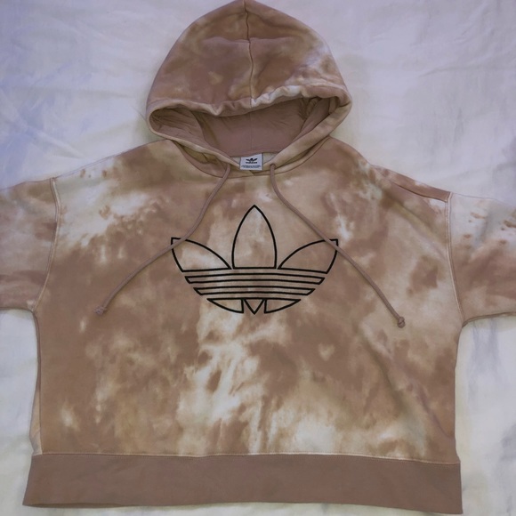 NWOT Adidas tie-dye crop hoodie medium (SOLD) - Picture 2 of 4